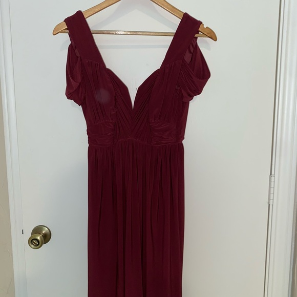 ASOS Burgundy Backless Dress - Picture 1 of 4